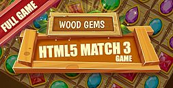 Wood Gems HTML5 Game [ 25 levels ]