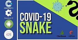 COVID-19 Snake Construct 2 - Construct 3 CAPX Game