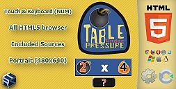 Table under pressure - HTML5 Math game