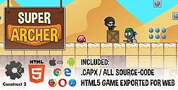 Super Archer HTML5 Platform Game