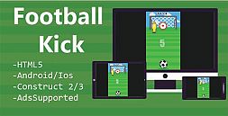 Football Kick HTML5 & Mobile Game