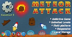 Meteor Attack - HTML5 Game