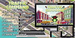 Traffic Command - HTML5 Game + Mobile Version! (Construct 3 | Construct 2 | Capx)