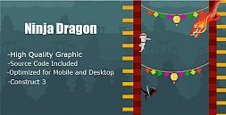 Ninja Dragon - HTML5 & Mobile Game (Construct 3 only)