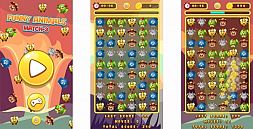 Funny Animals Match-3 - HTML5 Game + Mobile Version! (Construct 3 | Construct 2 | Capx)