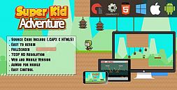 Super Kid Adventure Game - HTML5 - Web + Mobile (HTML5 & CAPX)