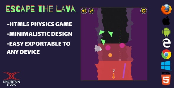 Escape The Lava - HTML5 Game