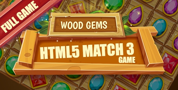 Wood Gems HTML5 Game [ 25 levels ]