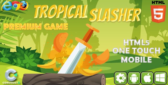 Tropical Slasher - HTML5 Game (CAPX)