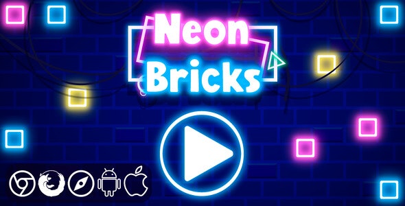 Neon Bricks - HTML5 Game
