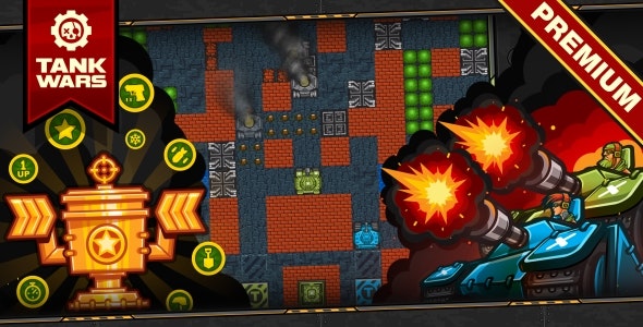 Tank Wars - HTML5 Game 120 Levels 
