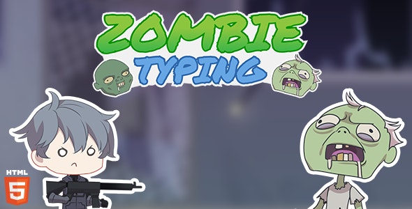 Zombie Typing - HTML5 Typing game