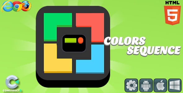 Colors Sequence - HTML5 Game (C3)