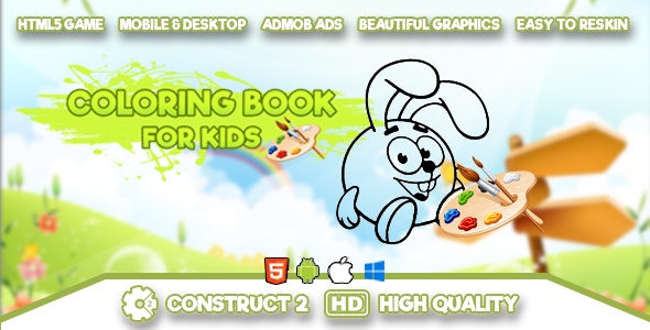Coloring Book for Kids - HTML5 Game