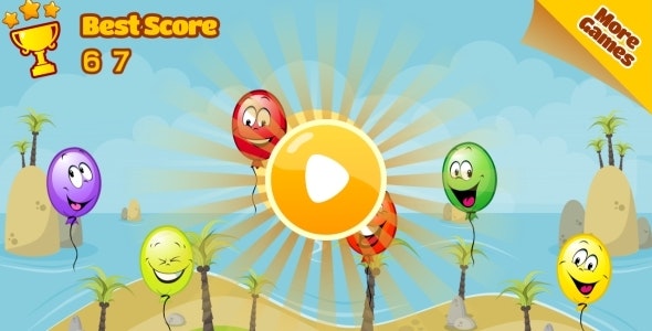 Balloon Paradise - HTML5 Mobile Game