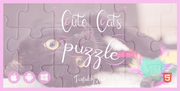 Cute Cats Puzzle • HTML5 + C2 Game