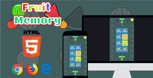 Fruits Memory - Memory Game Template - Phaser
