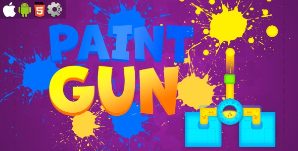 Paint Gun - HTML5 Mobile Game