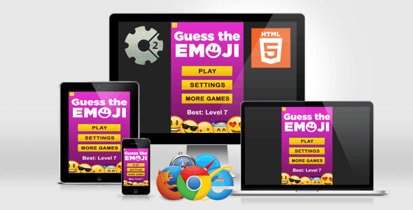 Guess the Emoji - HTML5 Quiz Game