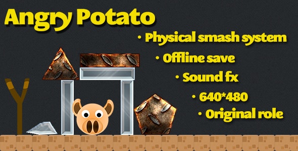 Angry Potato html5 game