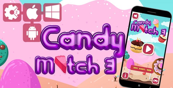 Candy Match 3 - Html5 Game