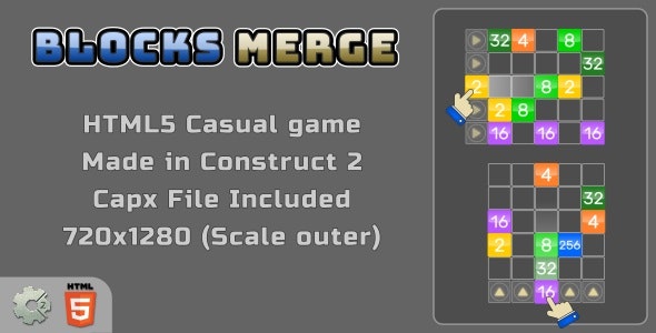 Blocks Merge - HTML5 Casual Game